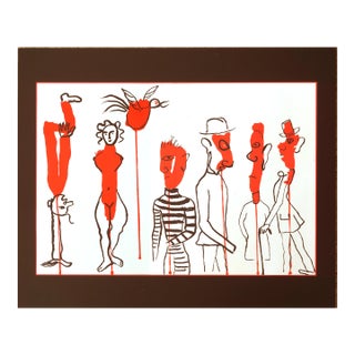 Alexander Calder Mid Century Derrière Le Miroir Lithograph by Alexander Calder For Sale