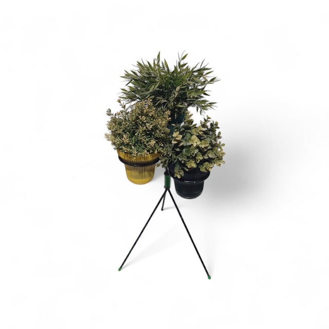 Vintage Tripod Plant Stand in Lacquered Metal, 1950s For Sale - Image 18 of 18