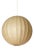 Mid-Century Round Beige Cocoon Pendant Light by Achille Castiglioni for Hille, Italy, 1960s For Sale