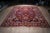 8x10 Burgundy Traditional Floral Oushak Hand Knotted Wool Carpet Rug For Sale - Image 4 of 6
