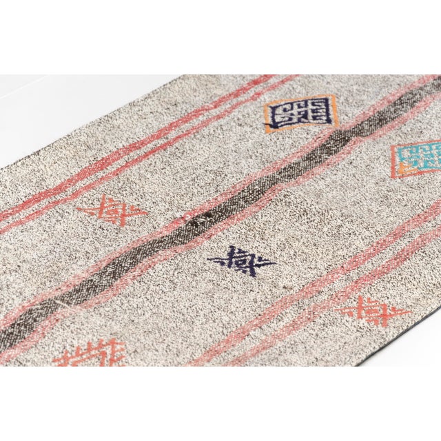 Organic Oushak Vintage Kilim For Sale - Image 4 of 10