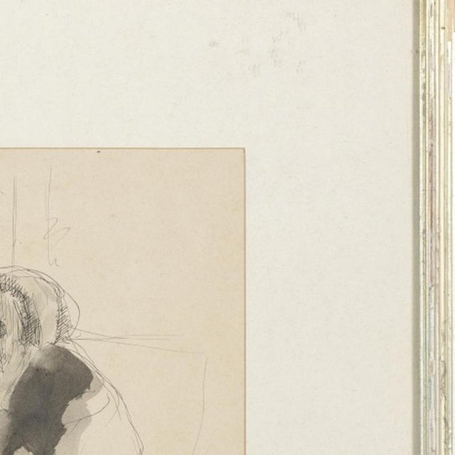 António Carneiro, Figure, Mixed Media on Paper For Sale - Image 4 of 6
