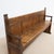 Antique Wooden Bench with Paneled Back, 1880 For Sale - Image 9 of 11