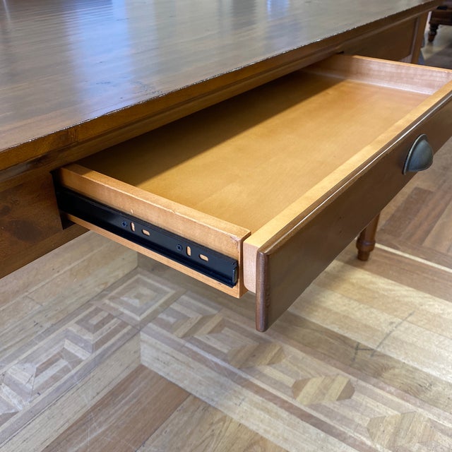 Pottery Barn Printer S Writing Desk Drawer Tuscan Chestnut Chairish