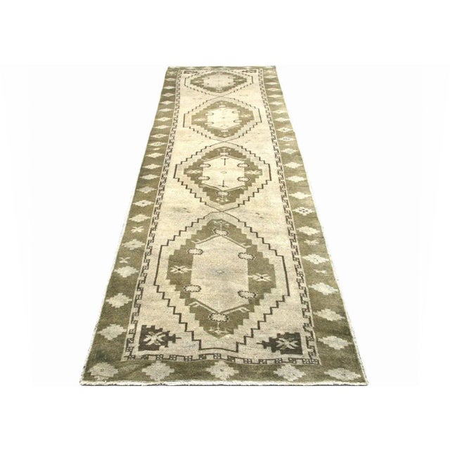 1960s 1960s Turkish Oushak Runner For Sale - Image 5 of 7