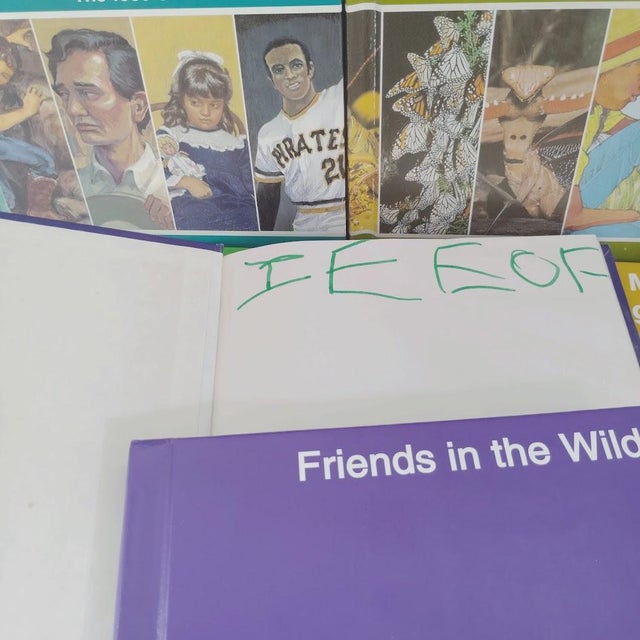 Blue Vintage 1980s - 1990s Childcraft Topical Annuals Illustrated Children's Reference Books Plus Dictionary Set of 14 For Sale - Image 8 of 9