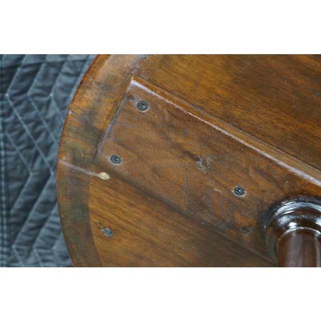 Antique Queen Anne Style Mahogany Pedestal Table Wine Plant Sculpture Stand 26" For Sale - Image 18 of 18
