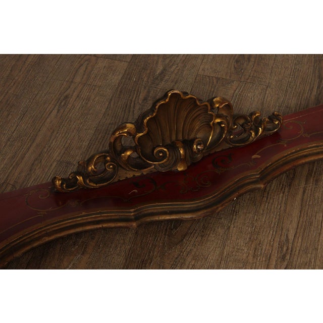 Stone Italian Rococo Style Long Marble Top Console Table For Sale - Image 7 of 18