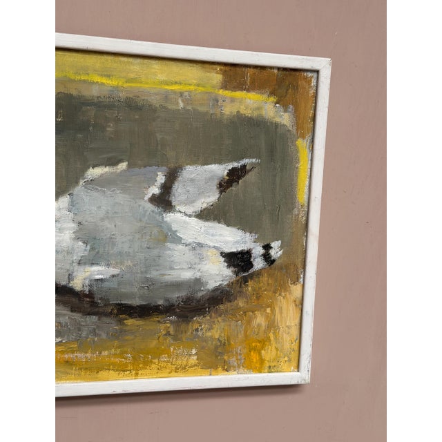 Ingeborg Stragnell, Seagull, 1960s, Oil Painting on Canvas, Framed For Sale - Image 11 of 18