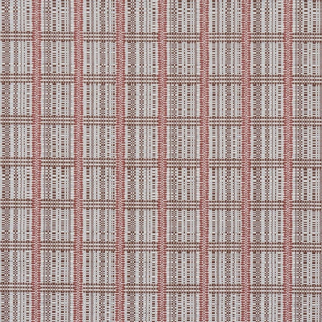 Sample - Schumacher Skyline Plaid Fabric In Merlot For Sale