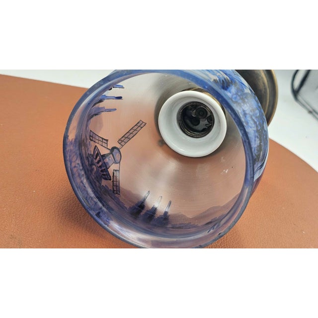 Metal Brass Ceiling Lamp, 1890s For Sale - Image 7 of 8