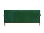 Modern Custom Carved Oak & Green Linen Sofa by Steven Gambrel For Sale - Image 3 of 18