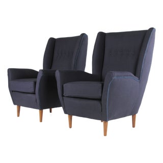 Vintage Italian Lounge Chairs, 1950s, Set of 2 For Sale