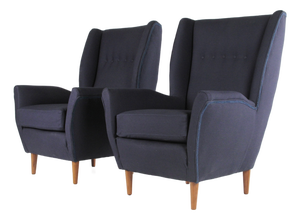 Vintage Italian Lounge Chairs, 1950s, Set of 2
