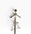 Exceptional vintage brass costumer, valet stand in very good original condition.The stand features a hanger form top, an...