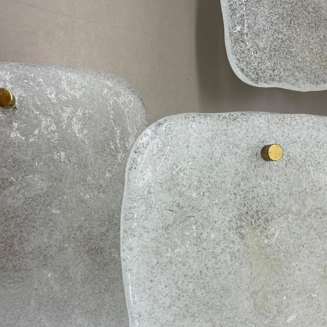 White Hollywood Regency Ice Glass Wall Lights from Kalmar Leuchten, 1960s, Set of 2 For Sale - Image 8 of 18