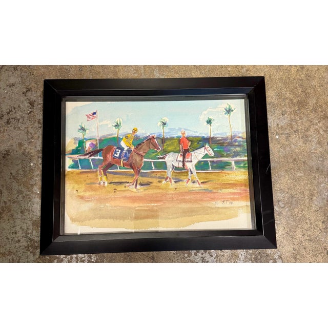 Wellington Polo, Original Watercolor For Sale - Image 4 of 6