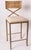 Iron Barstool in an Aged Gold Finish With Faux Ostrich Seat For Sale - Image 4 of 4