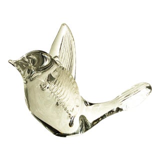 1960s Kosta Boda Crystal Bird For Sale