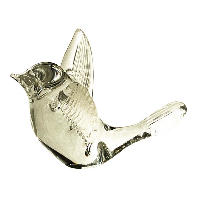 1960s Kosta Boda Crystal Bird For Sale