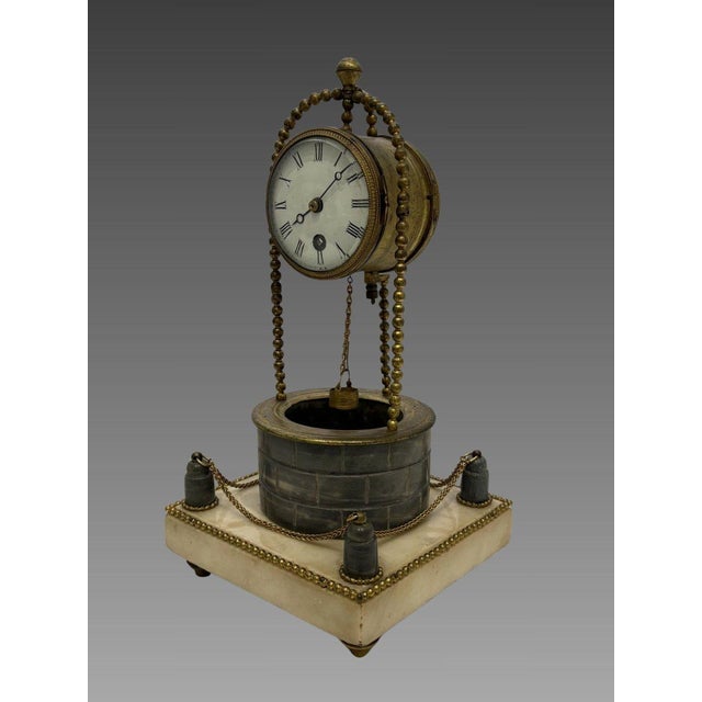 Louis XVI period well clock, late 18th century For Sale