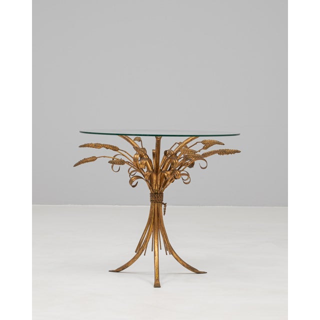 20th Century Italian Brass Coffee Table With Glass Top For Sale - Image 4 of 18