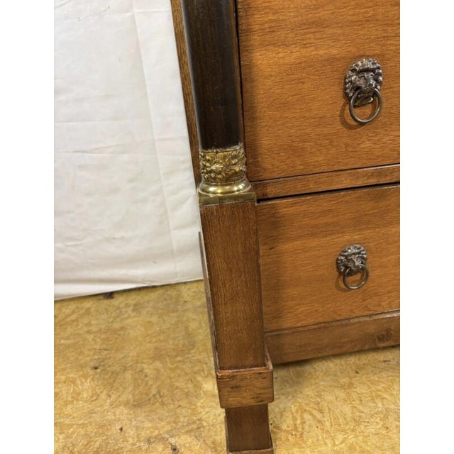 Antique Dutch Empire Oak Chiffonier Chest of Drawers, 1820s For Sale - Image 10 of 18