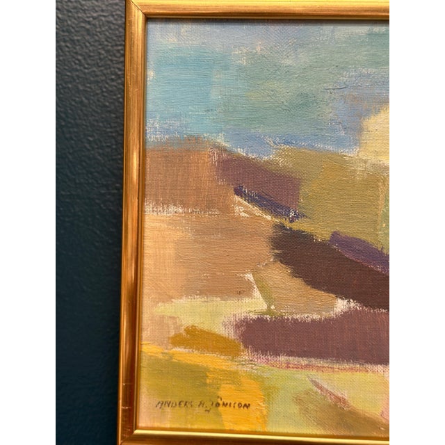 Anders A. Jönsson, Sommardag Krokås, 1960s, Oil Painting on Panel, Framed For Sale - Image 12 of 17