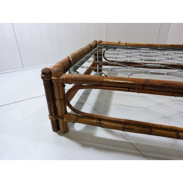 Bamboo and Rattan Bed, 1970s For Sale - Image 10 of 13