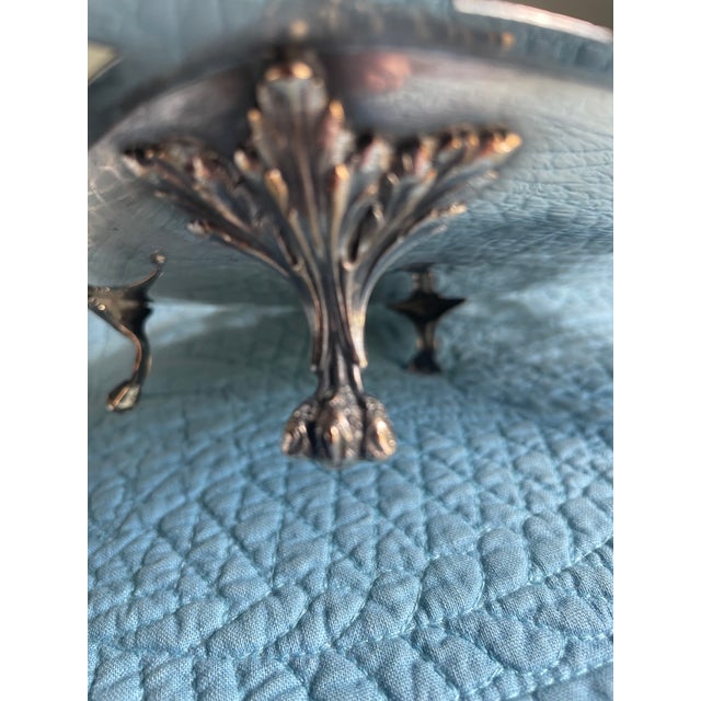 Vintage Silverplate Bread/Dessert Plate For Sale - Image 4 of 5
