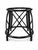 Modern McGuire Furniture Set of 4 Gondola Chairs, With Round Table Base, Black Lacquer For Sale - Image 3 of 6