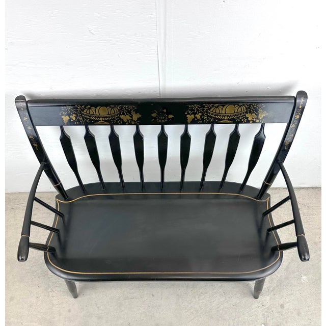 Vintage Nichols and Stone Windsor Settee Bench Chairish