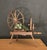 Vintage Decorative Tabletop Wooden Spinning Wheel Planter For Sale - Image 11 of 12