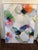 Original mixed media painting on canvas by contemporary artist Doug Kennedy, titled "Love Letter." An expressive, floral-...