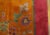 1920s Burnt Orange Floral Antique Chinese Art Deco Carpet 8'8'' X 11'4'' Knotted Pile Wool Rug For Sale - Image 9 of 12