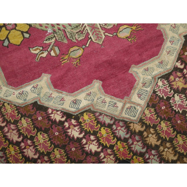 A wild and crazy antique Turkish Ghiordes rug with all types of fun and dazzling elements. 12'8'' x 16'10'' Since the...