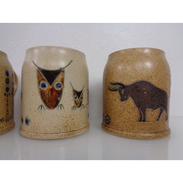 Ceramic Studio Ceramic Breakfast Plates & Coffee Mug by Heinz Theo Dietz, 1960s, Set of 12 For Sale - Image 7 of 18