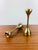1970s Vintage 1970s Modern Brass Pair of Candle Holders For Sale - Image 5 of 5