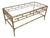 Late 20th Century Regency Italian Style Hand Gilt Faux Bamboo Coffee Table - Newly Painted For Sale