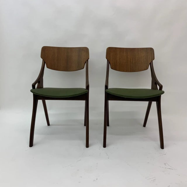 Danish Dining Chairs by Arne Hovmand Olsen, 1950s, Set of 3 For Sale - Image 3 of 18