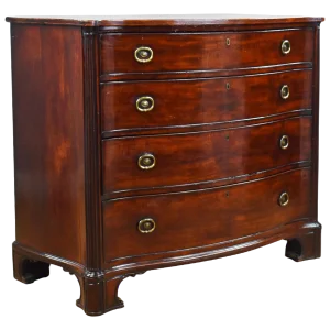 18th Century George III Mahogany Serpentine Chest