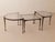 Brutalist Wrought Bronze and Crystal Glass Coffee Table by Lothar Klute, 2001, Set of 3 For Sale - Image 12 of 12
