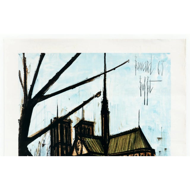 1960s 1963 Original French Railway Poster, Chemins De Fer Francais, Paris (Notre Dame Cathedral) For Sale - Image 5 of 6