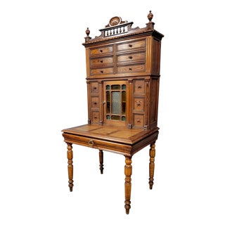 Napoleon III Tiered Desk in Pine For Sale