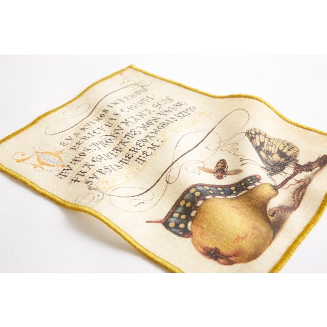 Botanical Cocktail Napkins, Set of 6 For Sale - Image 10 of 15