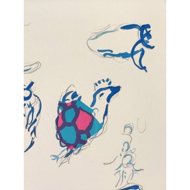 Marc Chagall, Sketch for the Angel of Mozart, 1965, Lithograph For Sale - Image 3 of 6