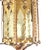 Spanish Revival Brass Lantern With Amber Glass Panels – Addison Mizner Gothic Mediterranean Pendant Light For Sale - Image 11 of 15
