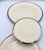 White 1990s Lenox Moonspun China Platinum Trim Dinner, Salad, Bread 3pc Plate Set For Sale - Image 8 of 10