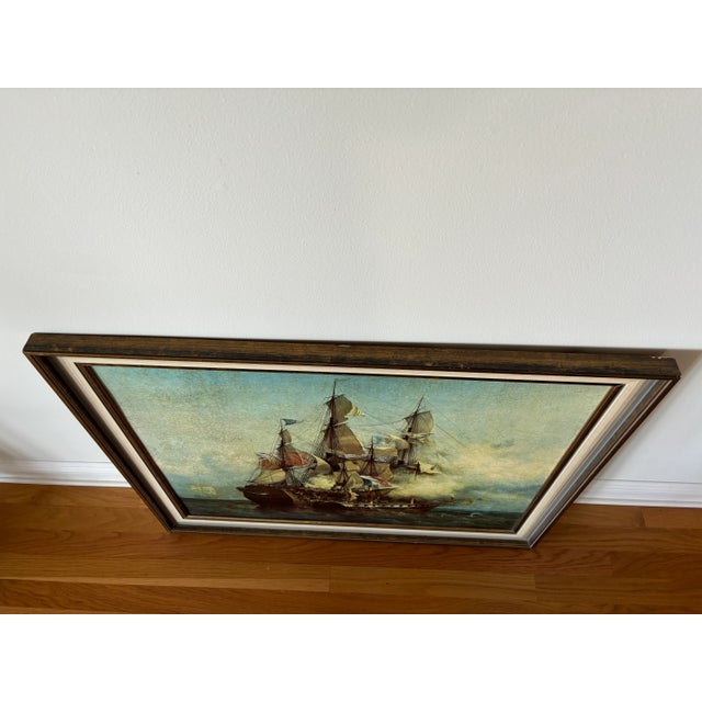 X-Large Vintage European Wood Frame From the Early 1970s For Sale - Image 4 of 9
