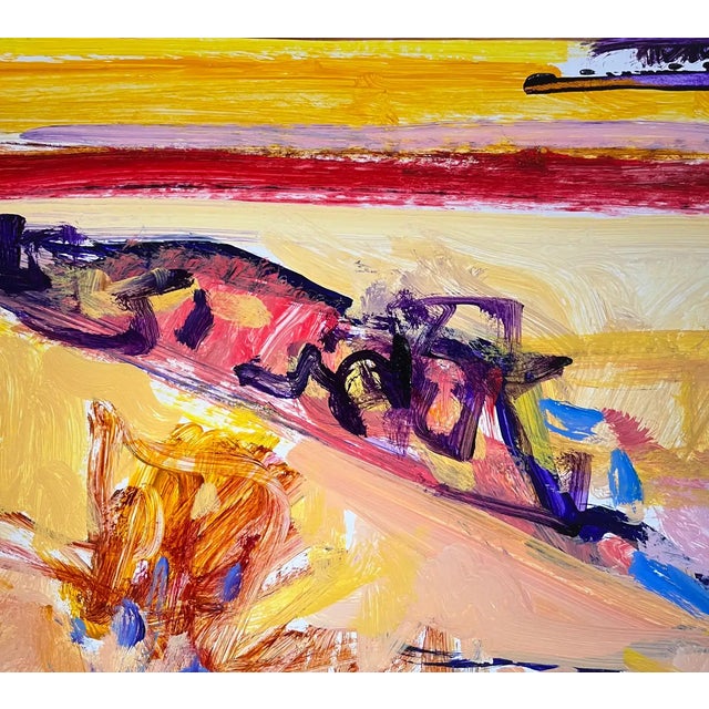 Jean Krille, Landscape 132, Oil on Canvas, 1988 For Sale - Image 6 of 11